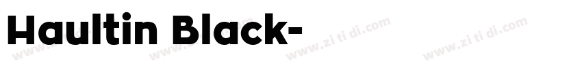 Haultin Black字体转换